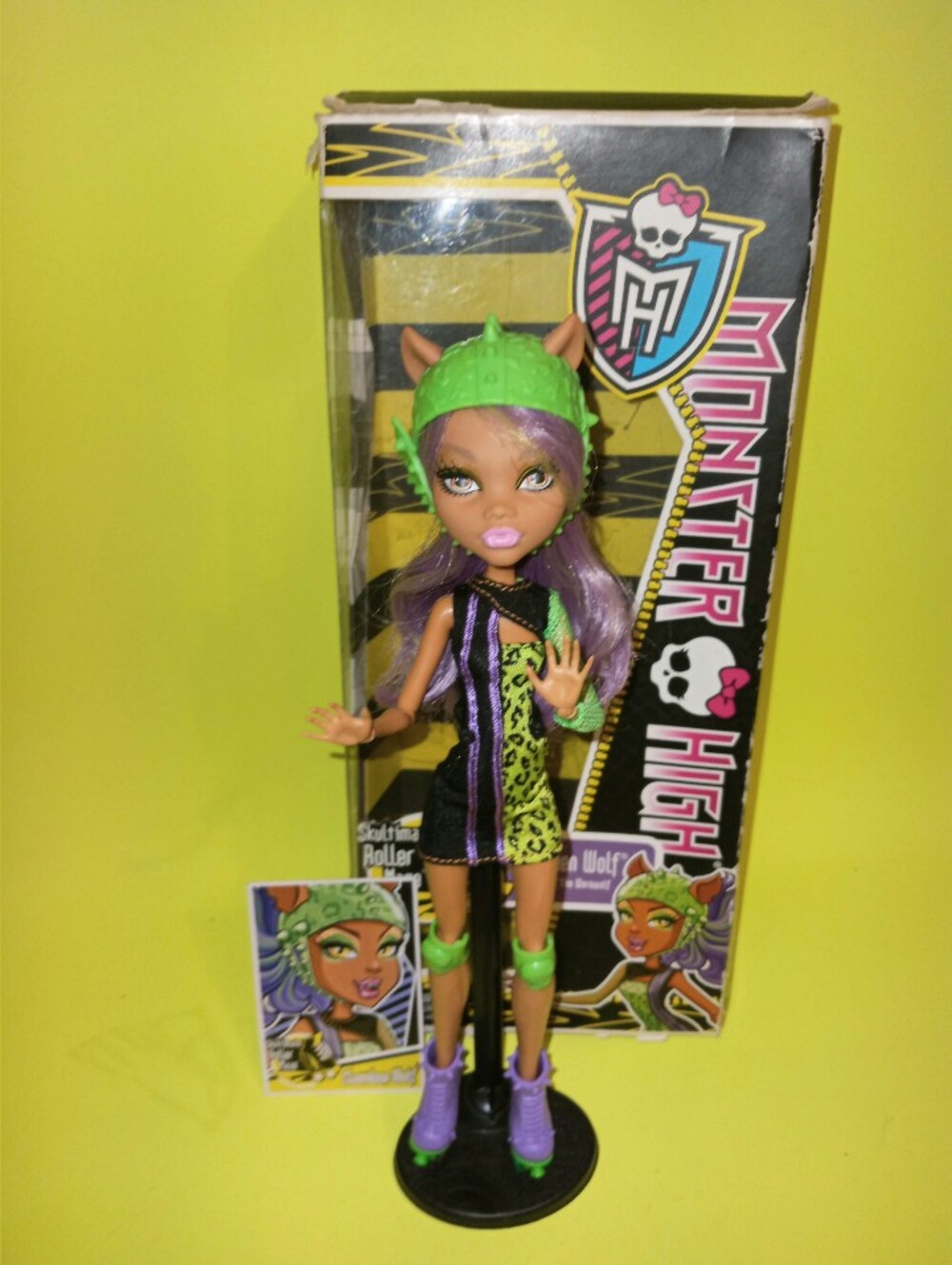 Monster High Clawdeen Wolf Doll Skulltimate rollermaze